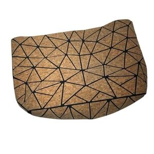 Geometric Cork Design Handbag‎ Without Strap